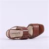 Caprice Siena Low Heel Slingback Sandal - Cognac Leather