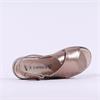 Caprice Elvana Low Criss Cross Sandal - Taupe Metallic