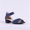 Caprice Carla Velcro Low Heel Sandal - Ocean