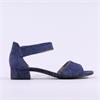 Caprice Carla Velcro Low Heel Sandal - Ocean