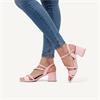 Caprice Baila Strappy Block Heel Sandal - Rose Perlato