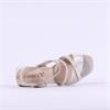 Caprice Baila Strappy Block Heel Sandal - Taupe Metallic