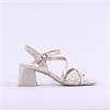 Caprice Baila Strappy Block Heel Sandal - Taupe Metallic