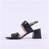 Caprice Baila Block Heel Sandal - Dark Navy Leather