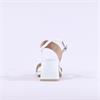 Caprice Baila Block Heel Sandal - White Leather