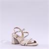 Caprice Baila Strappy Block Heel - Taupe Metallic