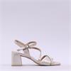 Caprice Baila Strappy Block Heel - Taupe Metallic