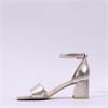 Caprice Baila Ankle Strap Block Heel - Gold Metallic