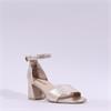 Caprice Baila Ankle Strap Block Heel - Gold Metallic