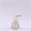 Caprice Baila Ankle Strap Block Heel - Off White