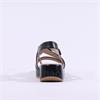 Caprice Eileen Platform Strappy Sandal - Black Leather