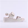 Caprice Eileen Platform Wedge Sandal - Taupe Metallic