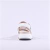 Caprice Blue Strappy Ring Buckel Sandal - White Leather