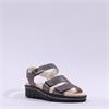 Caprice Emilia Triple Velcro Sandal - Gun Metal