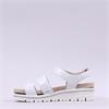 Caprice Emilia Triple Velcro Sandal - White Silver