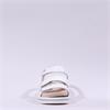 Caprice Emilia Triple Velcro Sandal - White Silver