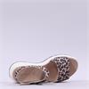Caprice Kandy Low Wedge Velcro Sandal - Leopard Print