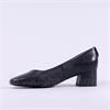 Peter Kaiser Padua Block Heel Court Shoe - Dark Navy Leather