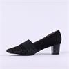 Peter Kaiser Genova Pointed Block Heel - Black Suede