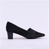 Peter Kaiser Genova Pointed Block Heel - Black Suede