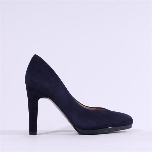 Peter Kaiser Milano Platform High Heel Dark Navy Suede Vaughan