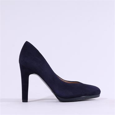 Peter Kaiser Milano Platform High Heel - Dark Navy Suede