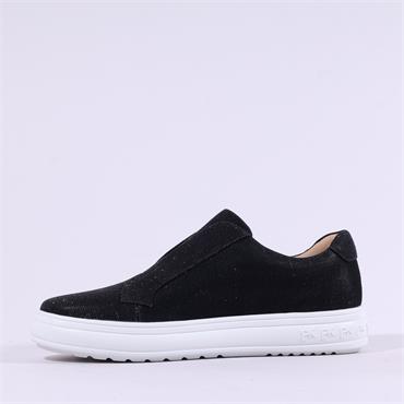 Peter Kaiser Rimini Slip On Trainer - Black Shimmer