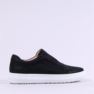 Peter Kaiser Rimini Slip On Trainer - Black Shimmer