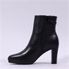 Peter Kaiser Barrie Thin Block Heel Boot - Black Leather