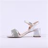 Peter Kaiser Venezia Block Heel Sandal - Silver