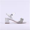 Peter Kaiser Venezia Block Heel Sandal - Silver
