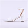 Peter Kaiser Verona Block Heel Sandal - White Leather