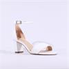 Peter Kaiser Verona Block Heel Sandal - White Leather