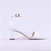 Peter Kaiser Verona Block Heel Sandal - White Leather
