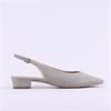 Peter Kaiser Napoli Low Slingback Shoe - Sand Shimmer