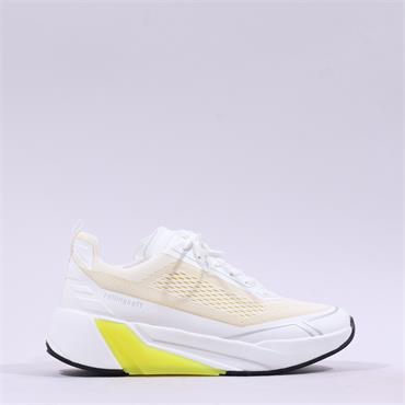 Gabor Feast Rolling Soft Wedge Trainer - White Yellow