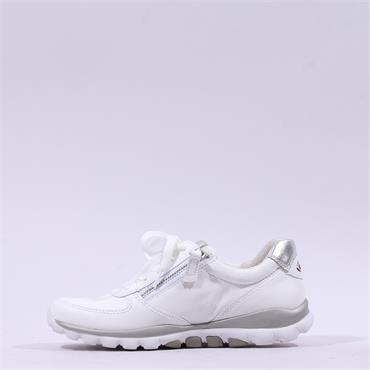 Gabor Rolling Soft Twin Zip Fantastic - White Leather
