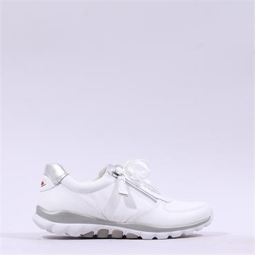 Gabor Rolling Soft Twin Zip Fantastic - White Leather