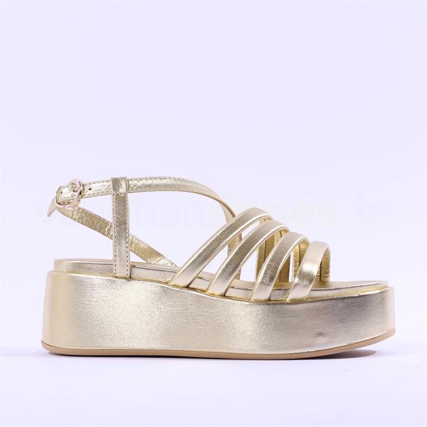 gold platform sandals