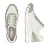 Remonte Lace Wedge Trainer With Side Zip - White Combi