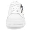 Remonte Platform Laced Trainer Side Zip - White Blue Combi