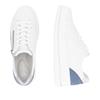 Remonte Platform Laced Trainer Side Zip - White Blue Combi