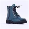 Remonte Marmor Laced Boot With Side Zip - Petrol Leather