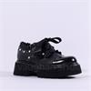 Marco Moreo Amsterdam Ribbon Lace Pearls - Black Leather