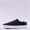 Rieker Laced Platform Trainer With Side - Navy Suede
