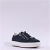 Rieker Laced Platform Trainer With Side - Navy Suede