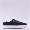 Rieker Laced Platform Trainer With Side - Navy Suede