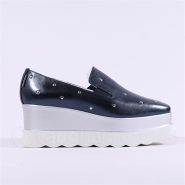 Marco Moreo Vienna Slip On Studs - Navy Metallic
