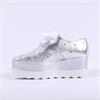 Marco Moreo Vienna Ribbon Lace Stud Shoe - Silver