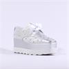 Marco Moreo Vienna Ribbon Lace Stud Shoe - Silver